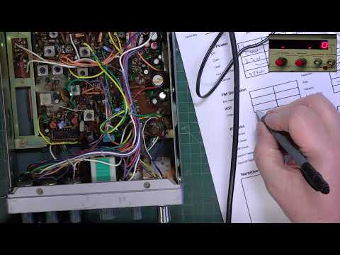 Midland 4001 CB27/81 UK FM CB radio - service alignment & mic repair