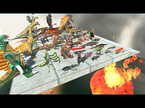 All Units Fell Into The Crater - Animal Revolt Battle Simulator