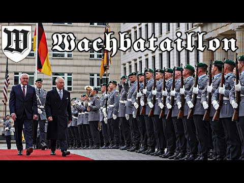 Militärische Ehren der Bundeswehr für König Charles III. vor dem Brandenburger Tor - Wachbataillon