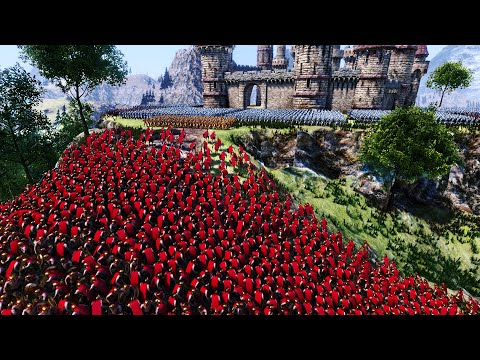 Spartans Lay Siege to Castle 2 Ultimate Epic Battle Simulator UEBS
