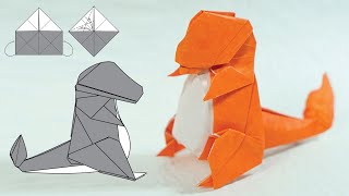 Easy Origami Charmander Pokémon! 🔥 Perfect for Beginners (with Diagrams) | Henry Pham