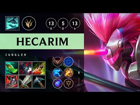 Hecarim Jungle vs Qiyana - EUW Grandmaster Patch 25.21