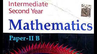Inter maths 2(B) weightage chart (state board