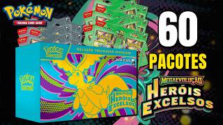ABRI 60 PACOTES de cartas POKÉMON de HERÓIS EXCELSOS