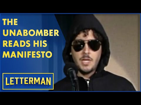 The Unabomber Drops By To Read His Manifesto | Letterman