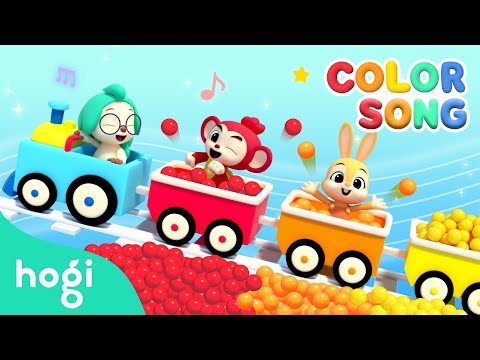 Color Train Song | Fun Sing Along Songs by Pinkfong Hogi