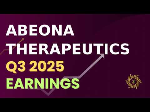 Abeona Therapeutics Inc  ABEO Q3 2025 Earnings Call
