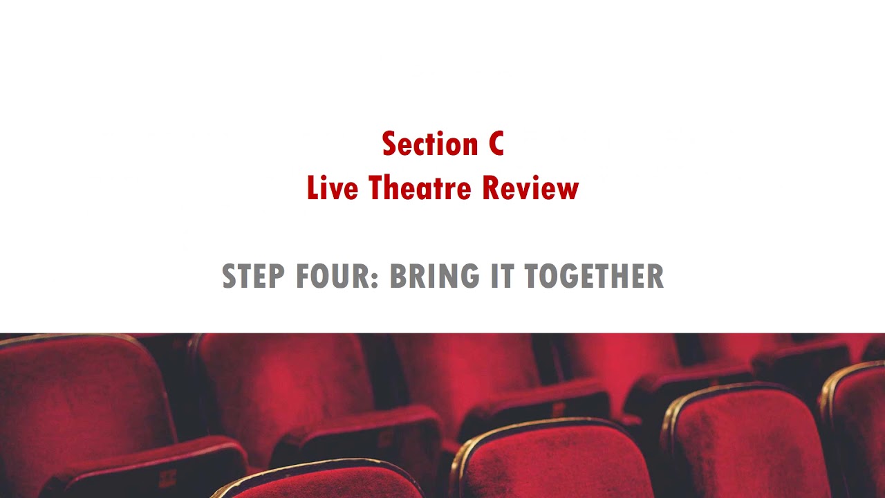 How do I write a live theater review?