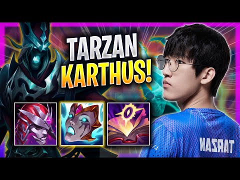 TARZAN DESTROYING WITH KARTHUS! - LNG Tarzan Plays Karthus JUNGLE vs Jarvan! | Season 2023