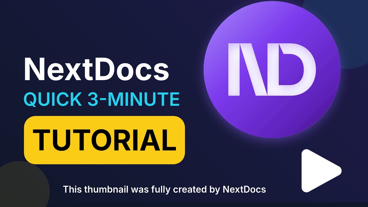 AI Docs & Slides Builder | NextDocs Quick 3-Minutes Demo