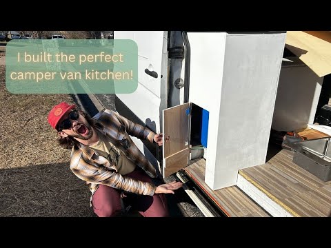 Adventure Vanlife Build | Episode 12 | Kitchen Cabinet