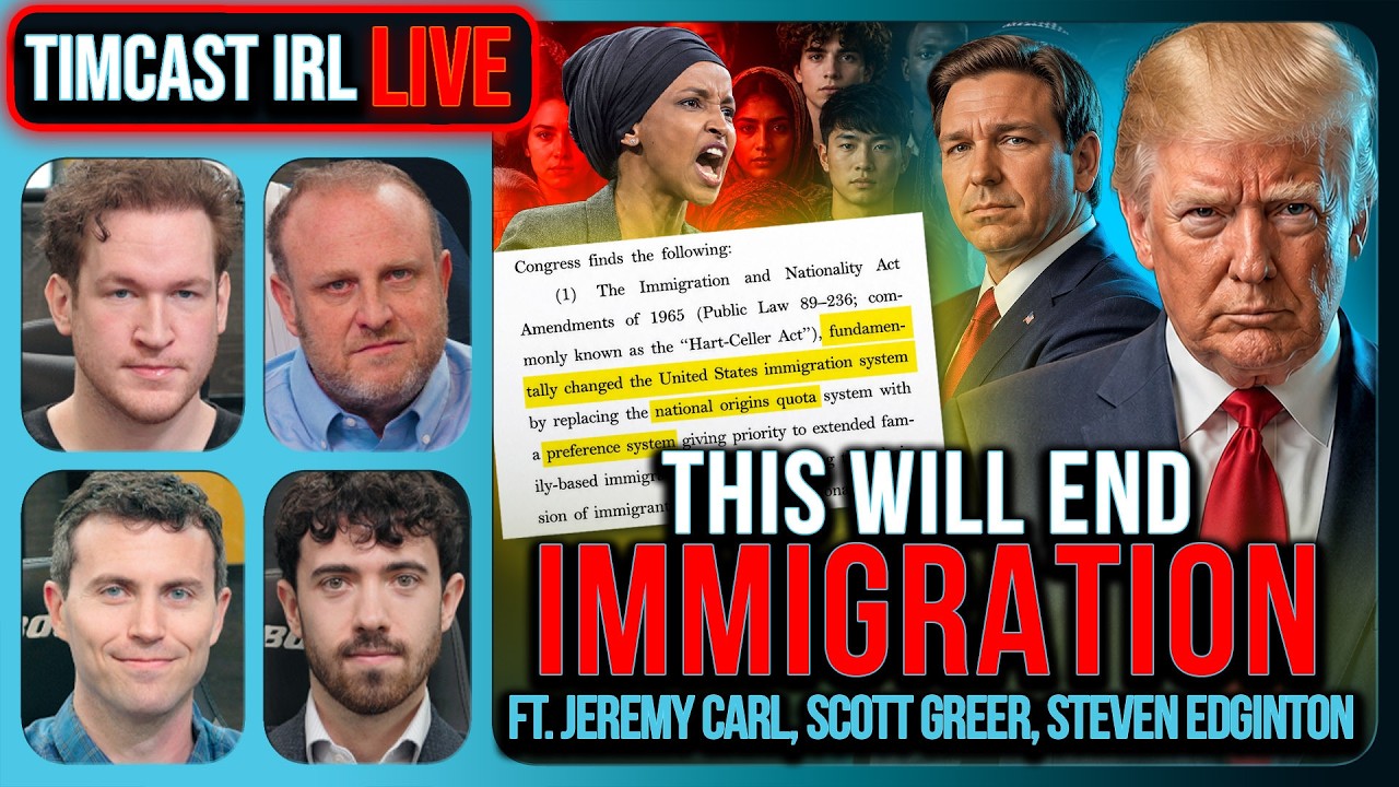 GOP Bill Will SLASH Immigration By 85%, GUT Hart-Celler Act | Timcast IRL
