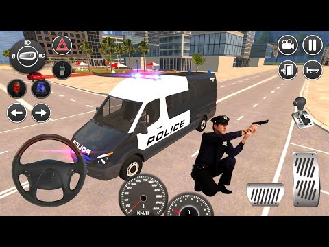 American police van driving - Offline Games Police Van simulator Game - Android Gameplay