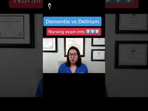 Dementia vs Delirium: Medical Surgical SHORT | @LevelUpRN