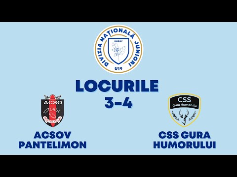 Meci Locul 3 U19: ACSOV Pantelimon-CSS Gura Humorului:  28 (5) - 28 (4)