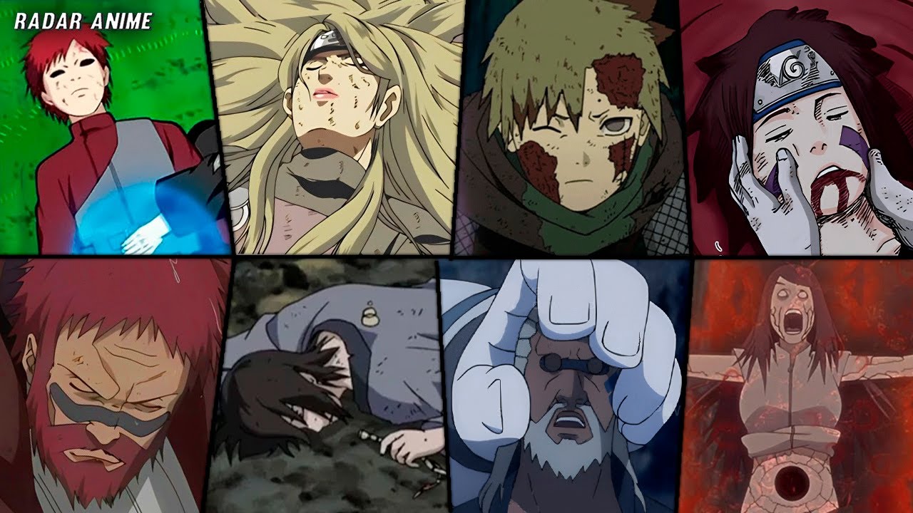 COMO CADA JINCHUURIKI MORREU EM NARUTO