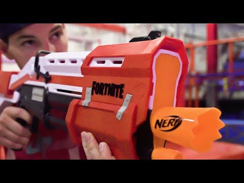 Nerf Fortnite Blasters Battle | Dude Perfect