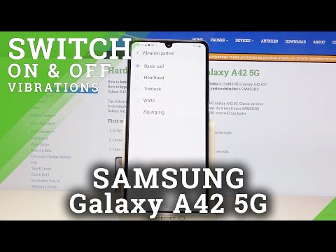How to Change Vibration Pattern in Samsung Galaxy A42 - Personalize Screen Lock
