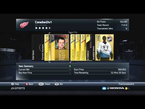 NHL 14 HUT 3 Hour Trade Day Datsyuk And Malkin!