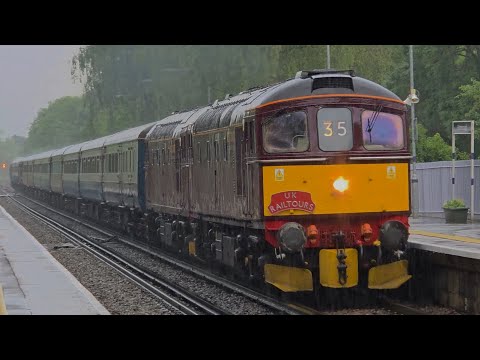 33029 & 33207 storm through Hildenborough during a storm! 07/06/25