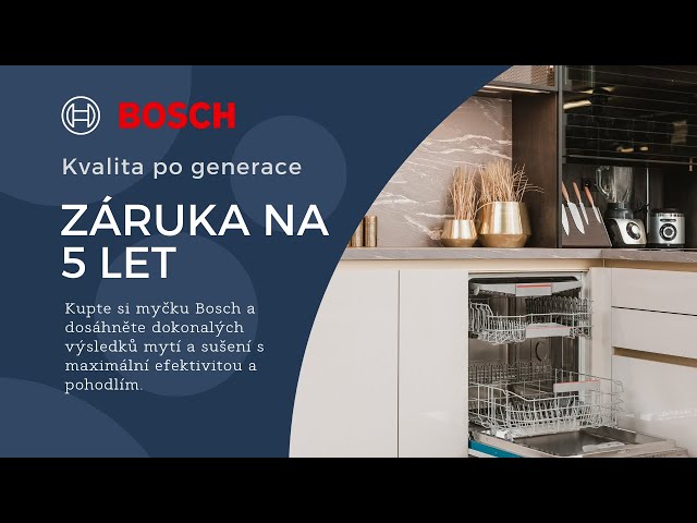 Umývačky riadu Bosch s 5-ročnou zárukou | Tichá prevádzka a úspory