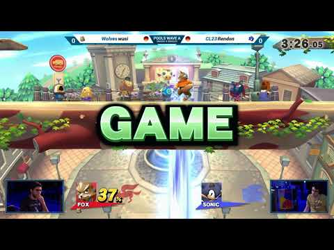 R6 - Wolves | wusi (Fox) Vs. CL23 | Rendon (Sonic) - Pools - Smash 4