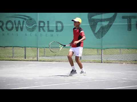 HITTING BY 10 YEAR OLD TENNIS PLAYER  JJ!