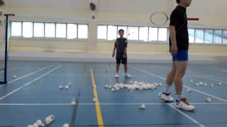 preview picture of video 'badminton coaching at greenridge secondary school VID 20140413 174925'