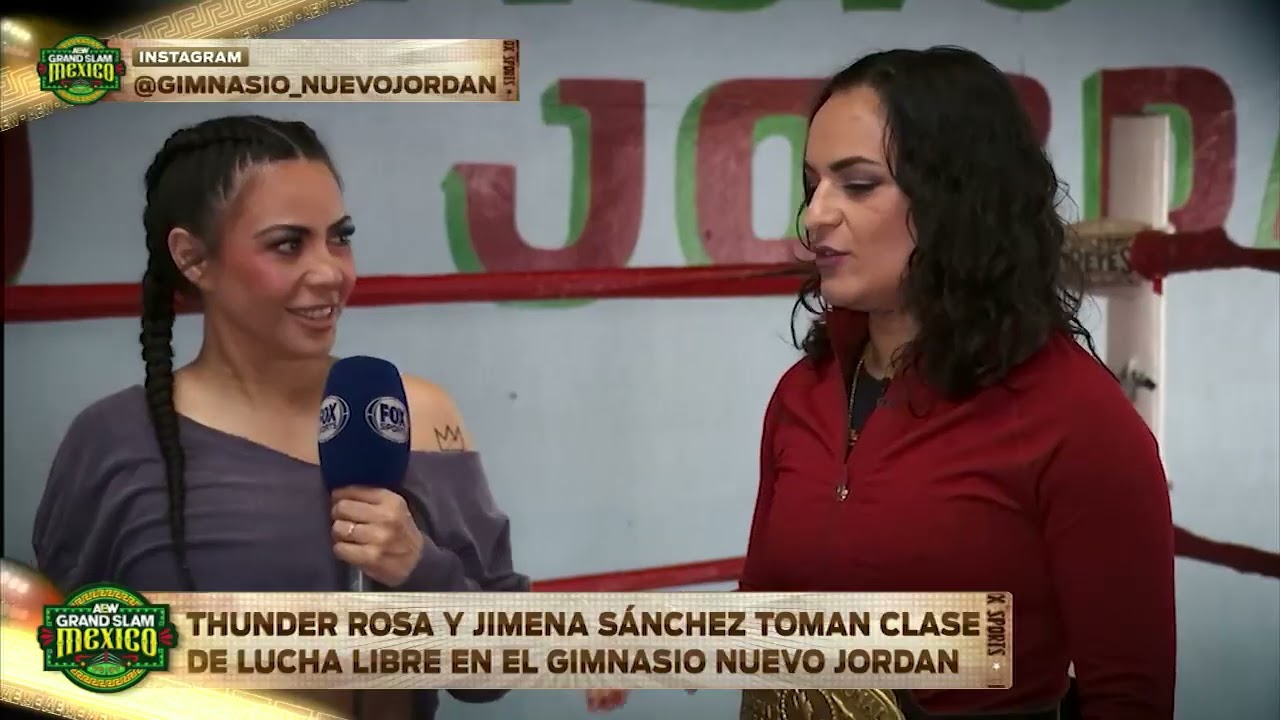 JIMENA SÁNCHEZ toma CLASES DE LUCHA LIBRE con THUNDER ROSA