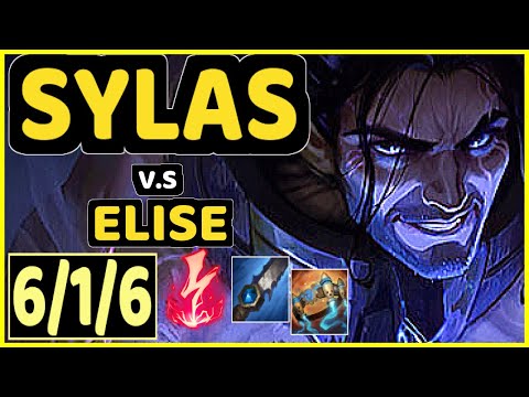 DJOKO (SYLAS) vs ELISE - 6/1/6 KDA JUNGLE GAMEPLAY - EUW Ranked GRANDMASTER