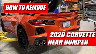 How to REMOVE a 2020 C8 Corvette Rear Bumper