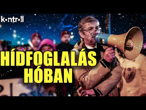 Hadházy Ákos ismét a Ferenciek terére hirdetett tüntetést, majd az Erzsébet hídon át vonulást