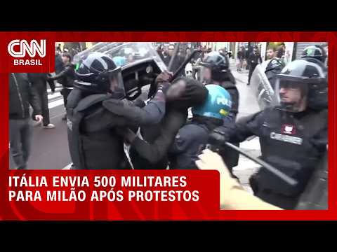 Itália prepara envio de 500 militares para Milão após saques na cidade | LIVE CNN