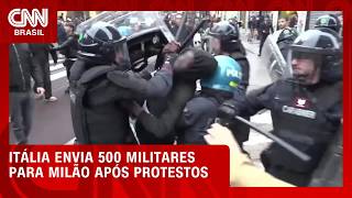 Vídeo: Itália prepara envio de 500 militares para Milão após saques na cidade | LIVE CNN