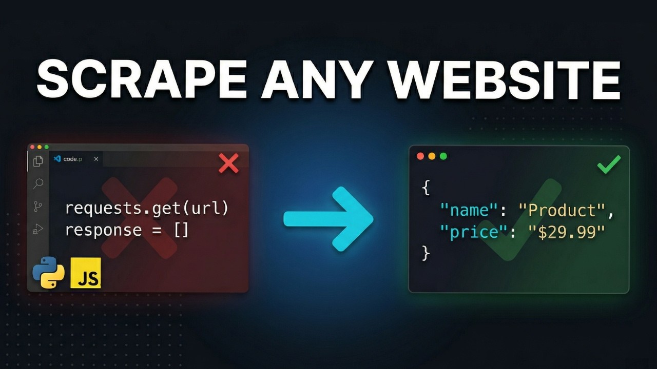 Web Scraping 101: How to Scrape Any Website (Python & JavaScript)