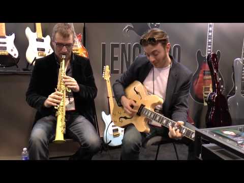 Cameron Wallis e Jordan Officer - Namm 2015 - Lupifaro Sax e Lengardo Guitar