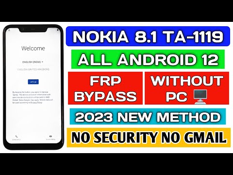 Nokia 8.1 Ta-1119 frp bypass without pc Android 12.||@TadrishinfoTech||