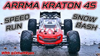 Arrma Kraton 4S Speed Run & Snow Bash