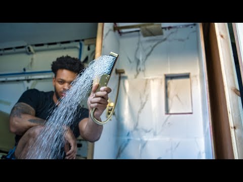 Bau einer VOLLSTÄNDIGEN Dusche in einem VAN (Umbau eines Transporters zum Tiny Home) Ep.2