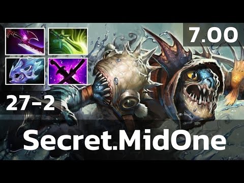Secret.MidOne • Slark • 27-2 — Patch 7.00 Pro MMR
