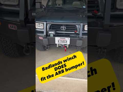 CHEAP Harbor Freight winch FITS the Tacoma ARB Bumper!