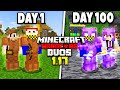 we survived 100 days in 1.17 Duos Hardcore Minecraft...