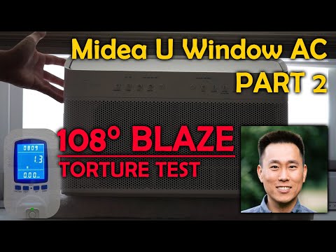 Midea U Window AC 8000BTU - 108° TORTURE TEST 🥵🥵🥵