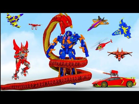 Snake Robot Train Transforming: Wars Robot Game 2022 - Android Gameplay