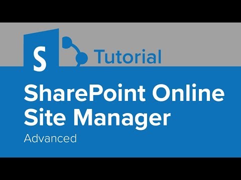 SharePoint Online Site Manager Beginner Tutorial