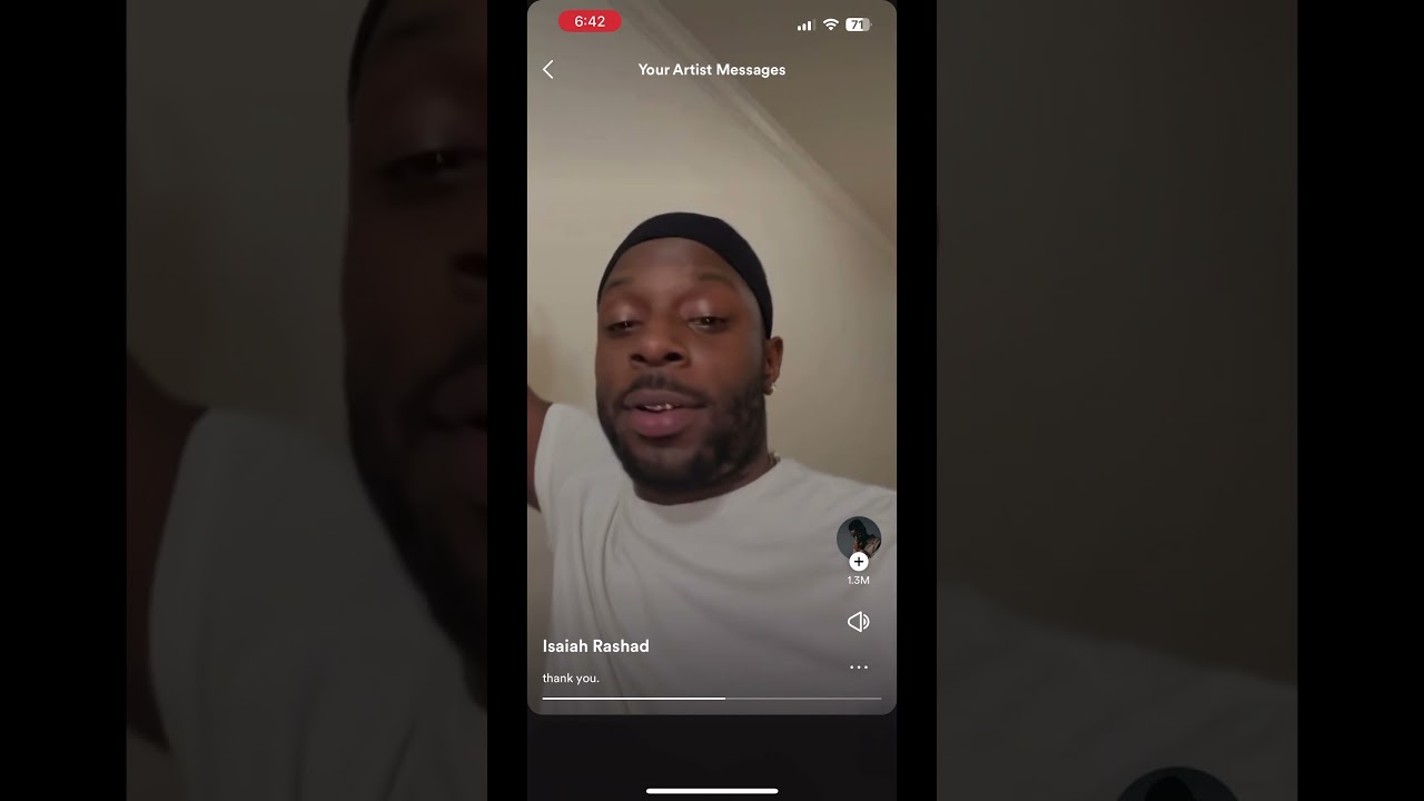 Spotify Wrapped Artists Personal Message to Top Listeners: Isaiah Rashad #music #spotify #wrapped