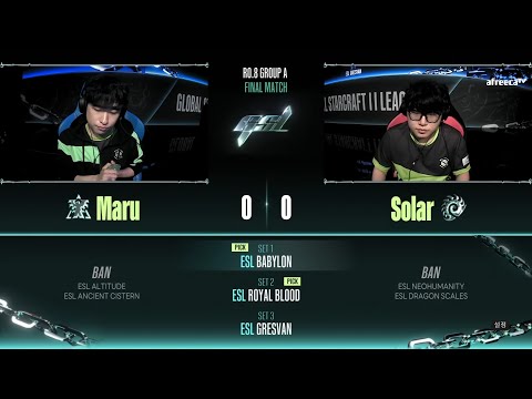 [2023 GSL S2] Ro.8 Group A Match5 Solar vs Maru