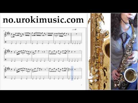 Lær å Spille Saksofon (Tenor) Luis Fonsi - Despacito Melodi Trening Del#2 um-a935