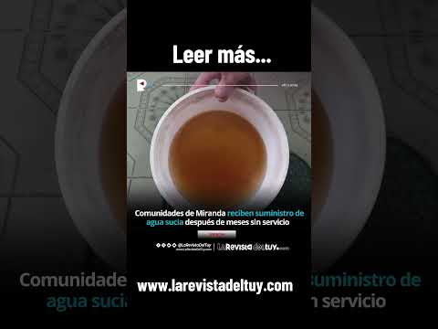 Crisis de agua en Miranda: Habitantes reportan suministro irregular y sedimentos 🚰