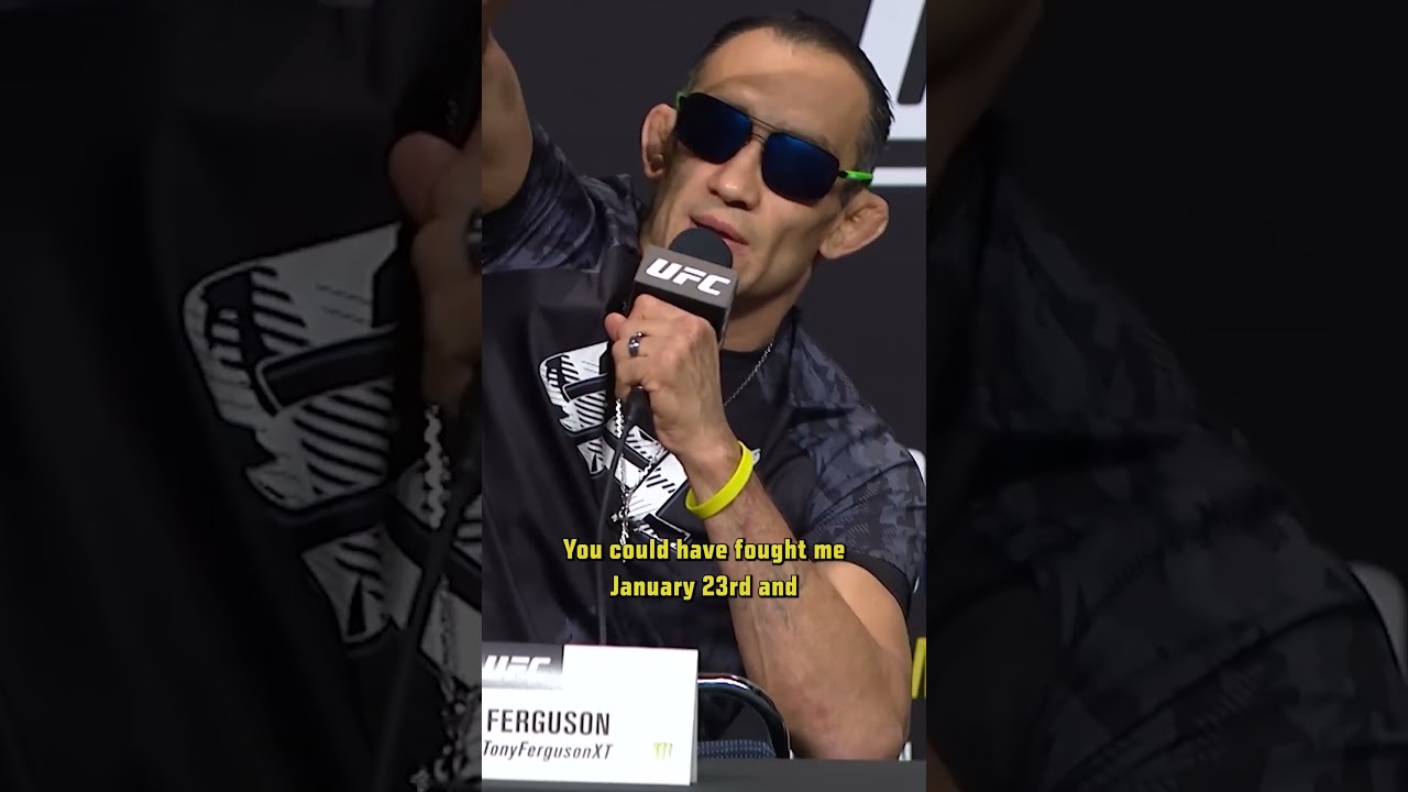 'You got Dana White privilege' -Tony Ferguson #ufc